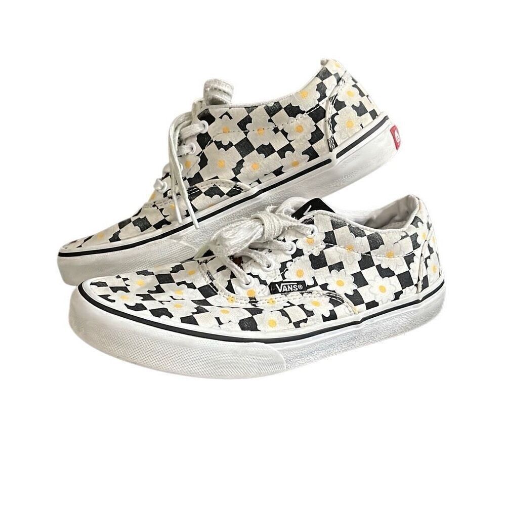 Girls Daisy Print Vans